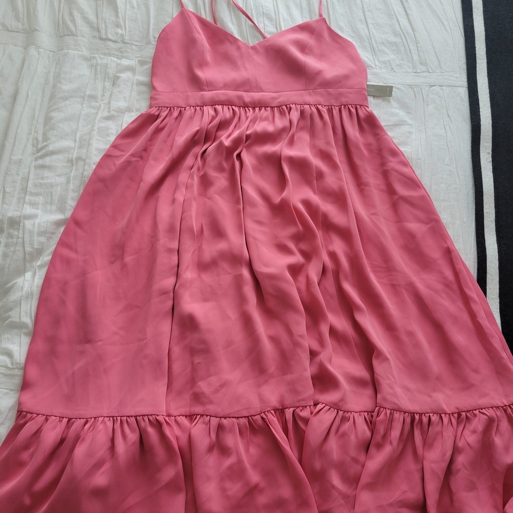 J. Crew Pink Midi Dress